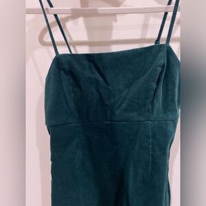 Green Corduroy Dress